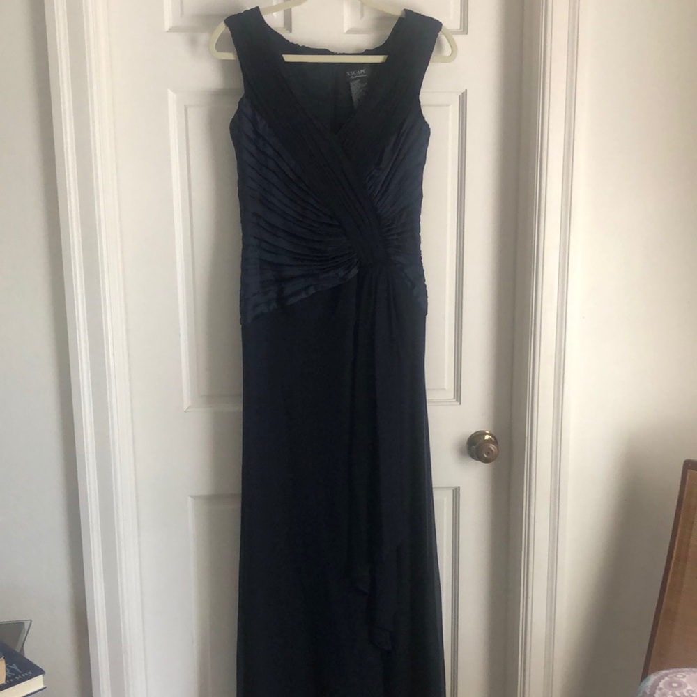 Escape, navy long gown size 8